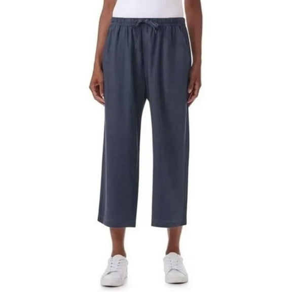 Splendid Ladies' Wide Leg Crop Pants | Navy, Large