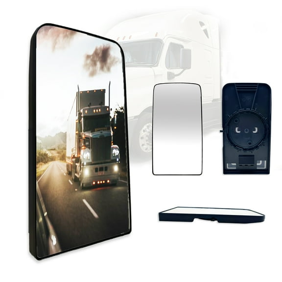 Splendid Replacement Mirror Glass for 2008-2017 Freightliner Cascadia, Flat, Heated