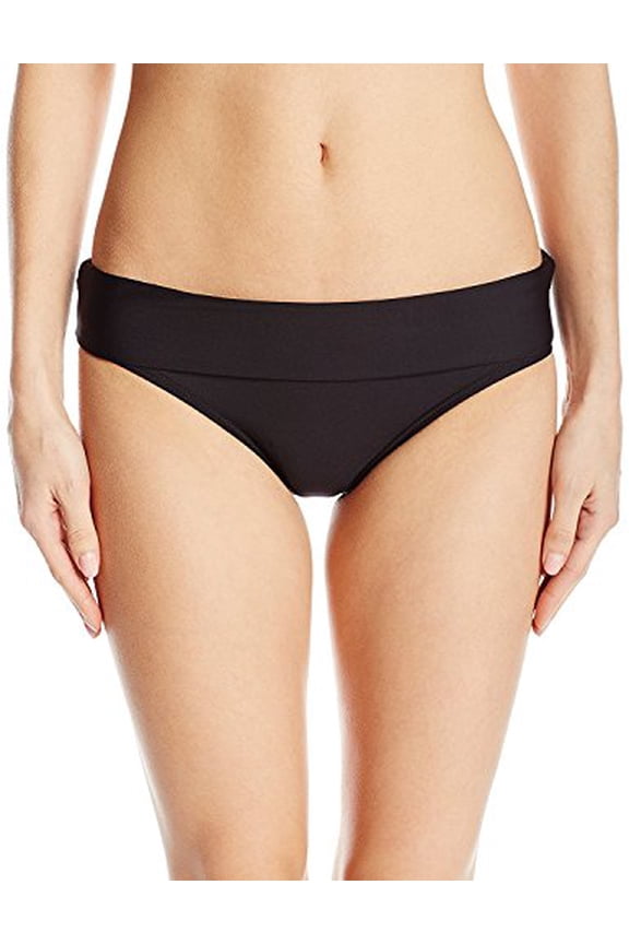 - Stitch Solid Banded Bikini Bottom Black Size XS