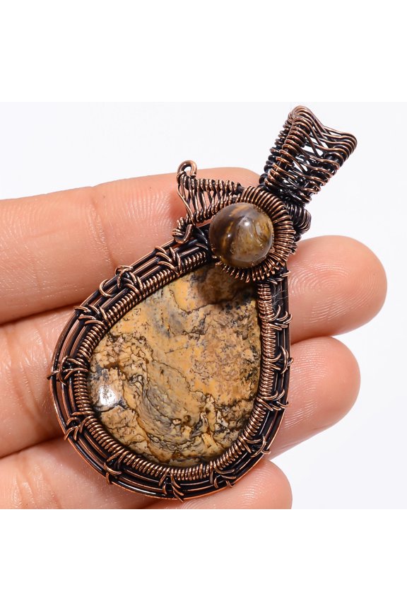 Splendid Top Grade Qualite 100% Natural Ruby Zoisite Radiant Shape Vintage Style Handmade Jewelry 925 Steling Silver Pendant 2.1" WSJ-4914