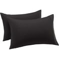 thumbnail image 1 of Splendid Udyog King Size Pillow Cases Set of 8 - Solid Black King Pillowcase 8 Pack with Envelope Closure, Soft Brushed Microfiber Bed Pillow Case Cover, 20x36 inches, 1 of 5