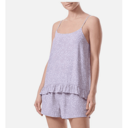 Splendid Women's 2-Pc. Ruffled-Hem Boxer Pajamas Set Shadow Floral Size Medium