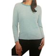 thumbnail image 1 of Splendid Women's Cerine Slub Stripe Button Back (Large, Aqua Mini Strip), 1 of 2