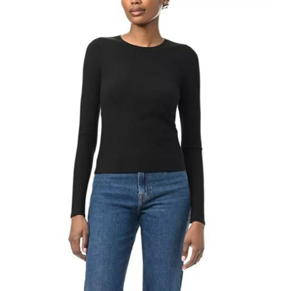 Splendid Women's Long Sleeve Ribbed Crewneck Top (1802463)