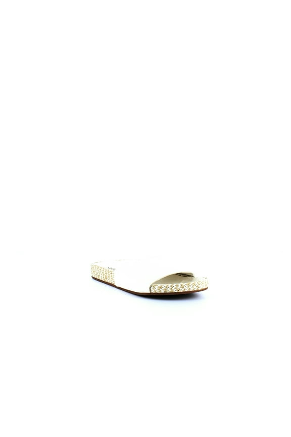 | Sanford Espadrille Slide Sandals | White | Size 5.5