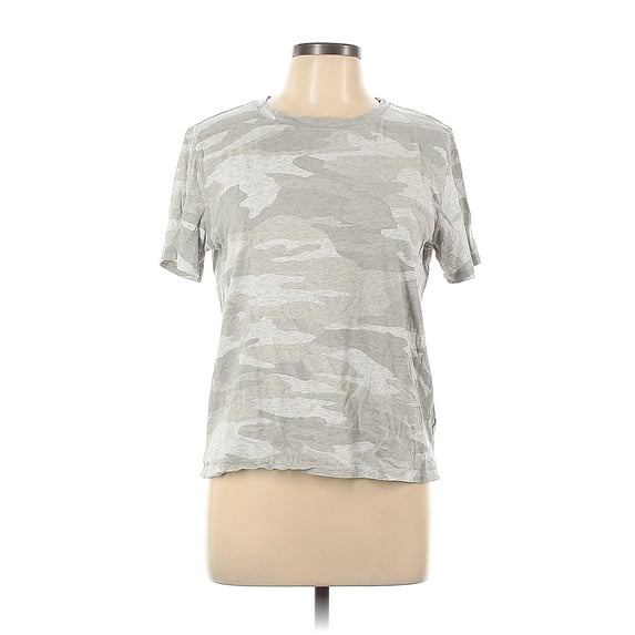 Splendid Women's Short Sleeve T-Shirt (Grey Camo, X-Large)