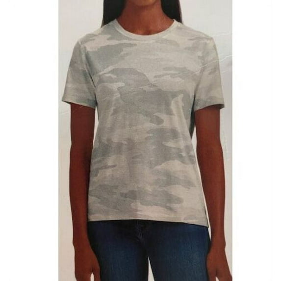 Splendid Women's Short Sleeve Top Tee Size: XS, Color: Gray Camo