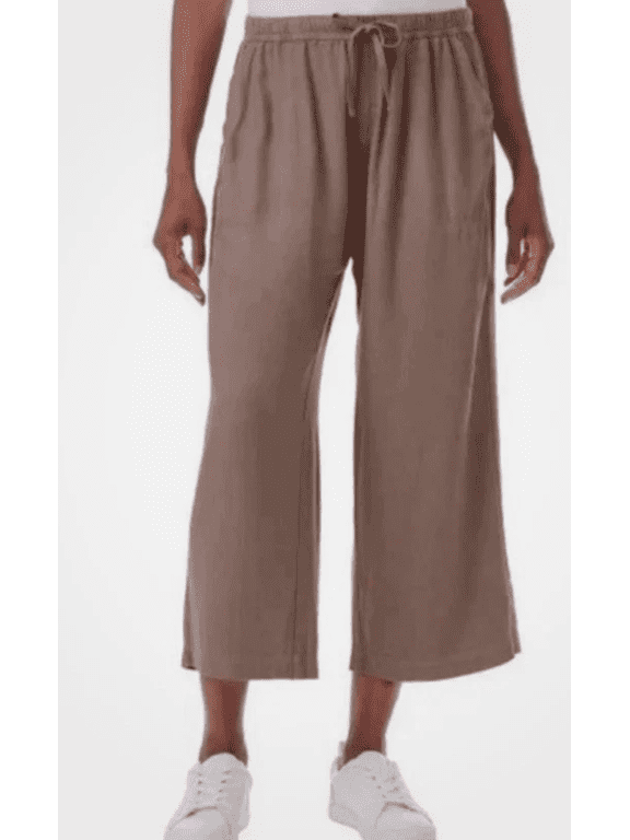 Women's Tencel Pants, Light Brown, Size M