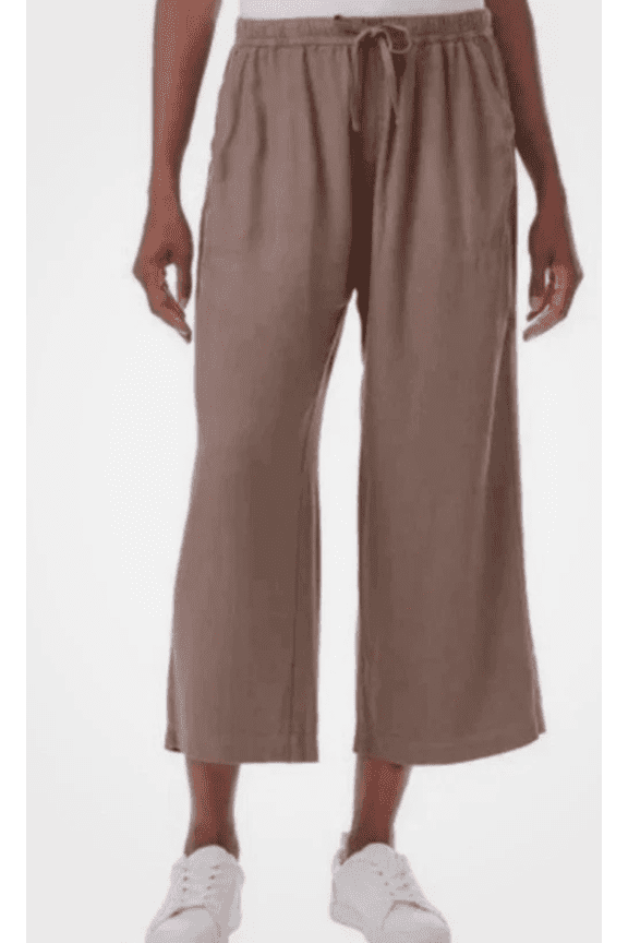 Women's Tencel Pants, Light Brown, Size M