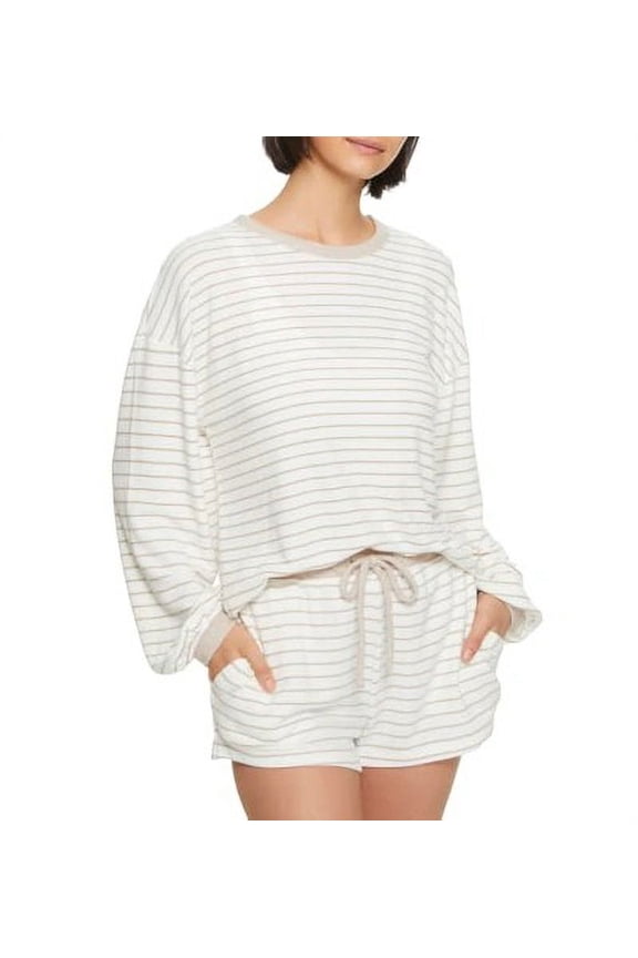 Womens Blouson Knit Shorts Pajama Set Style-R87D715