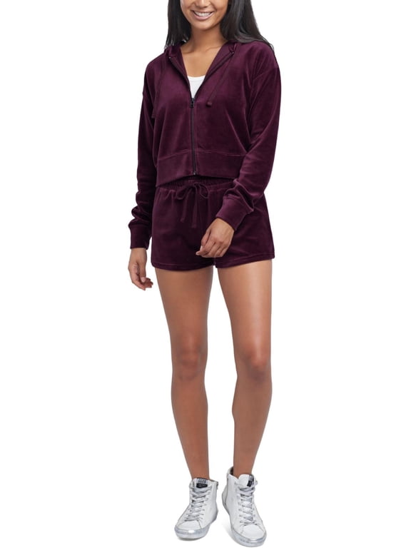 Womens Joey Velour Comfy Hoodie