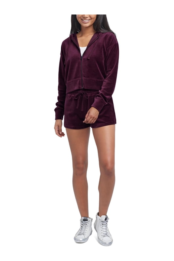 Womens Joey Velour Comfy Hoodie