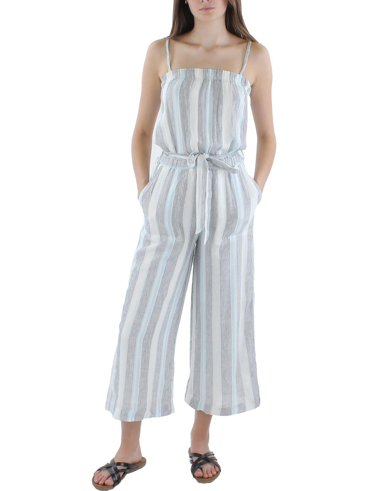 Splendid Women's Jumpsuit - Soft Casual Romper With Tie Waist And Flared Legs