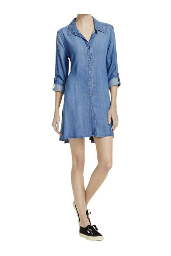 Womens Tencel Back Tie Shirtdress