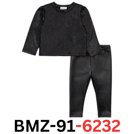 Splendid baby-girls Gunmetal Hearts Long Sleeve Set, Black, 3-6 months