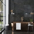 thumbnail image 1 of Splendor 8.9 in. x 12.8 in. Polished Black Porcelain Mosaic Hexagon Wall and Floor Tile (7.09 sq. ft./case) (9-pack), 1 of 5