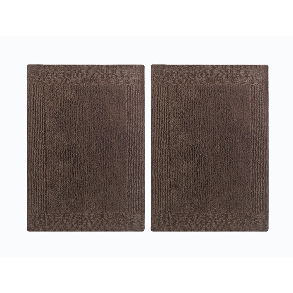 Splendor Reversible Step Out Bath Mat Rug Set 2 Pc