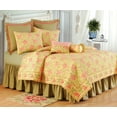thumbnail image 1 of Splendor Twin Quilt 100% Cotton Lightweight Machine Washable Reversible Bedspread Coverlet, 1 of 3