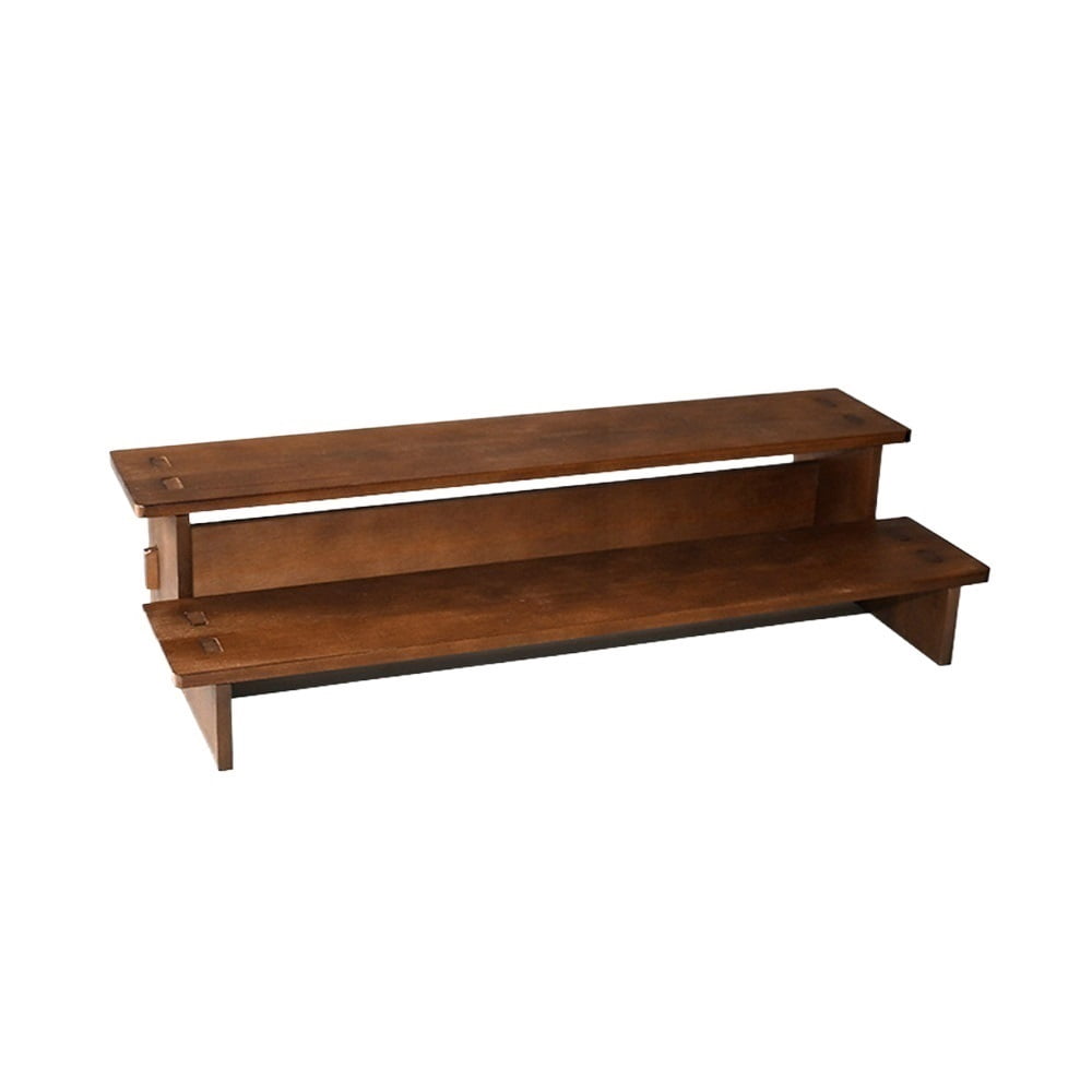 Splicable Vintage Solid Wood Ladder Jewelry Display Rack Two Tier ...