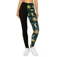 thumbnail image 1 of Spliced 5-inch Long Yoga Style Banded Lined Knit Legging With High Waist Multi, 1 of 6