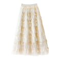 thumbnail image 1 of Splicing Long Cake Skirt Fairy Half Body Skirt Sub Skirt Extender Leopard Skirts for Women Tassel Skirt Wrap around Skirts for Women Skirt with Suspenders Petite Skirts for Women Mini Skirt Preppy, 1 of 3