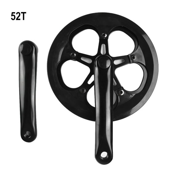 Splihome 1 Pcs Self Propelled Single Speed Crankshaft for Replace Electric Black Bike Mtbbikes Fixie Bikes Part Bicycle Accessories