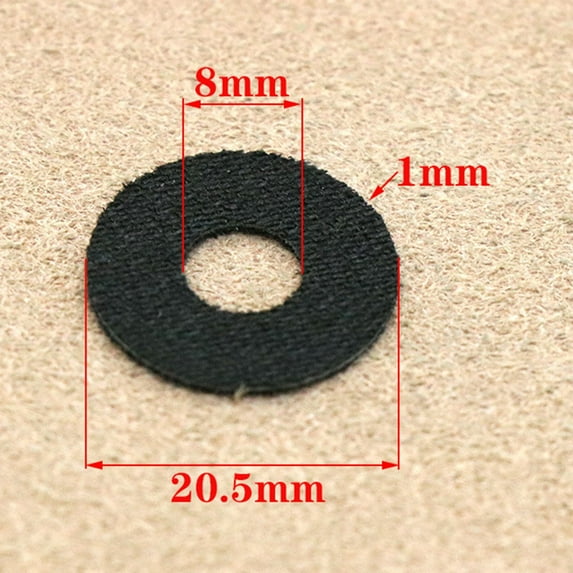 Splihome 1 X Fishing Reel Brake Washers Carbon Fiber Drag Washer Fishing Reel Brake Washer for Baitcasting Drum Reel Tools,20.5X8X1.0Mm