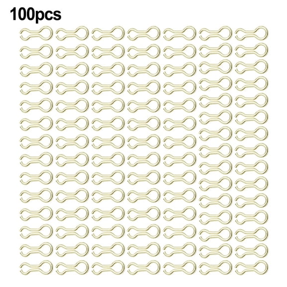 Splihome 100Pcs Fishing Sinker Eyes Eyelets Bass Fishing Wire Eyes Sinker Screw Guides