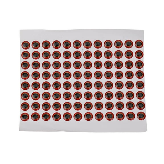 Splihome 100Pcs/Lot Fishing Lure Eyes Fish Eye for Fly Tying 3D-Holographic Stickers 6/8/10/12Mm Diy Fishing Gear Lure Eyes Accessories,Red 8Mm