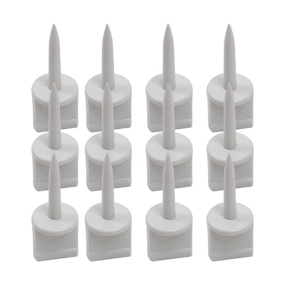 Splihome 12Pcs Plastic Metal Archery-Target Nail Hunting Shooting-Target Nail Pins Used To Fixed Target Paper Outdoor Sports Accessories,White