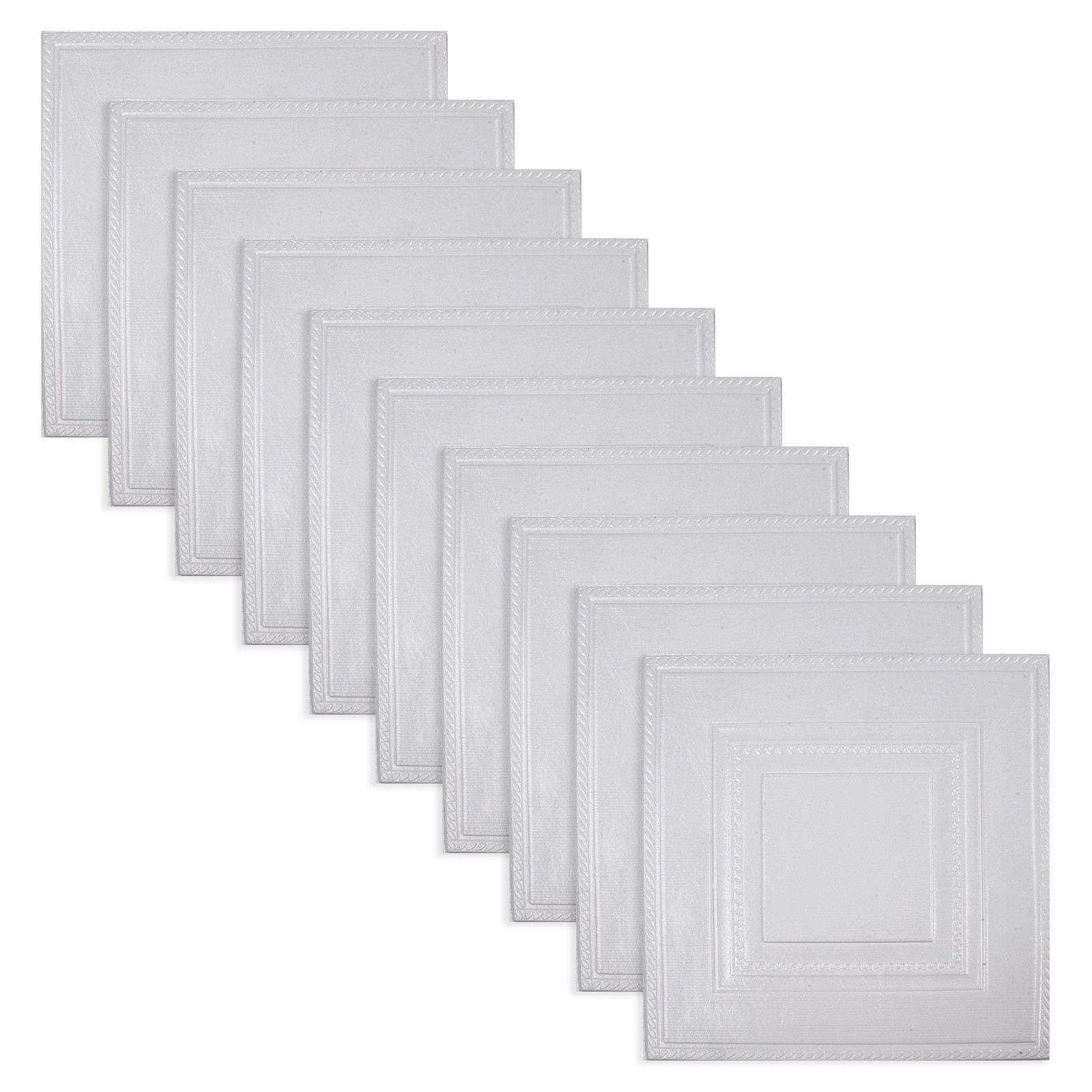 Splihome 1Pc 3D Tile Stone Brick Wall Sticker Soft Foam Panels Home Decor 10PCS