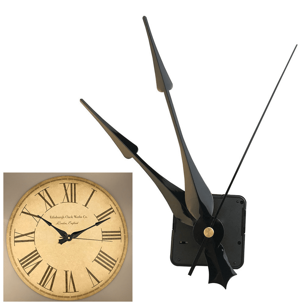 Splihome 1set DIY Silent Large Wall Clock Quartz Clock Movement Parts ...