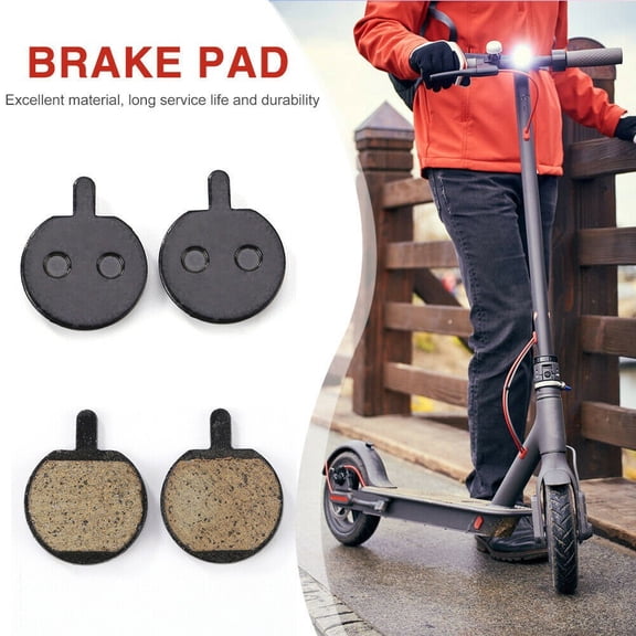 Splihome 2/4Pcs 10 Inch Electric Scooter Disc Brake Pad for Metal Resin E-Scooter Brake Pads Replacement Parts Accessories，4pcs