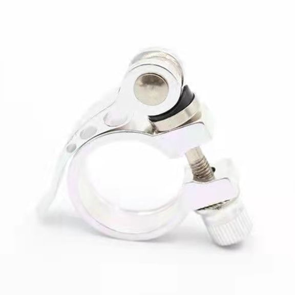 Splihome 31.8Mm Bicycle Seatposts Clamps for 27.2-28.6Mm Bike Seatpost Mountain Bike Seat Posts Clamp Clips Quick Release Seat Tube Clamp，silver