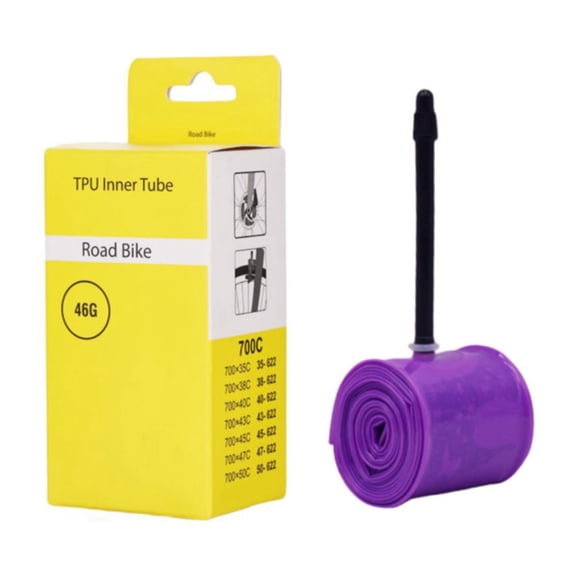 Splihome 32/48G Ultralight 700C Road Bike inner Tube Tpu Bicycletire 23C 25C 28C 35C 40C Tyrereplacepartscyclingaccessories，Gravel35-50C Fv65