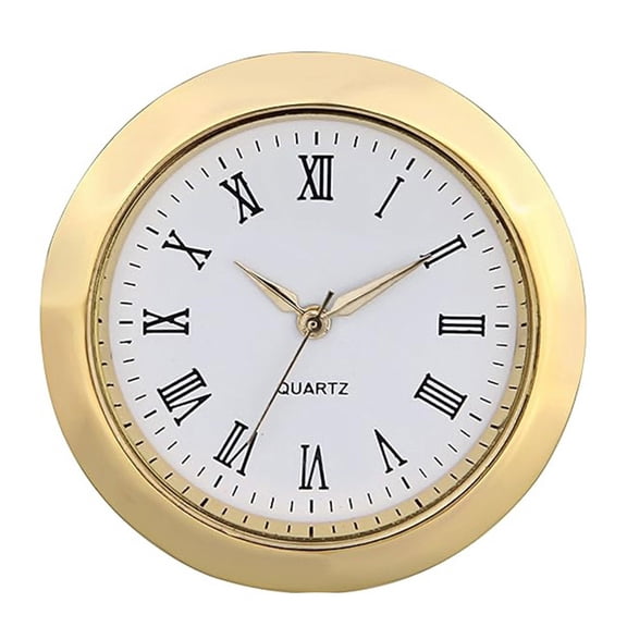 Splihome 36Mm Quartz Clock inserts Movement Replacement Diy Gold Arabic Numbers A