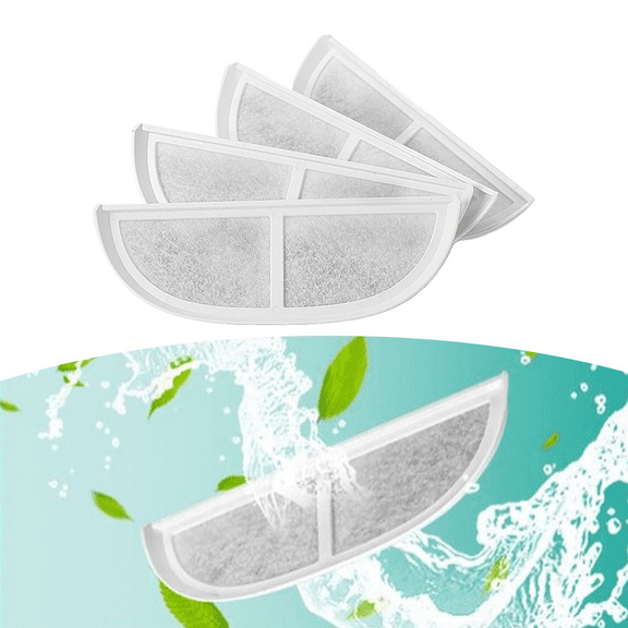 Splihome 4 Packs Replacement Pet Water Fountain Filter for eufy Pet Water Fountain with powerful filter to absorb dust for Dogs and Cats