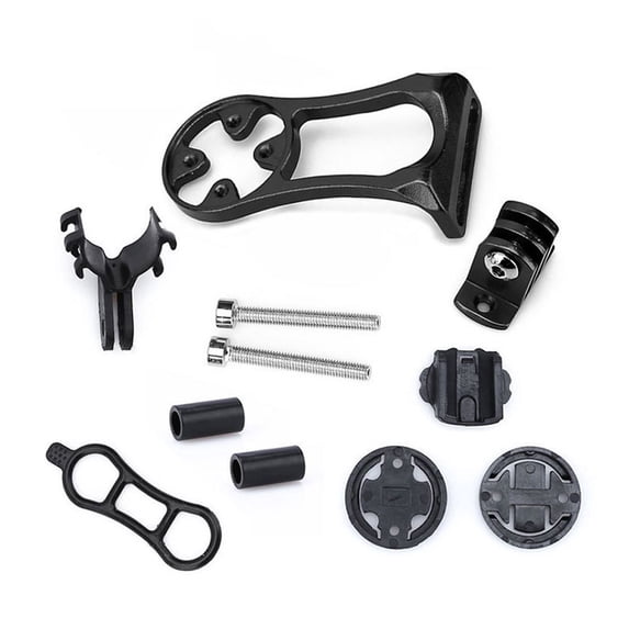 Splihome Bike Bicycle Computer Gps Extension Stem Mount Holder For Garmin For Bryton Cateye Black