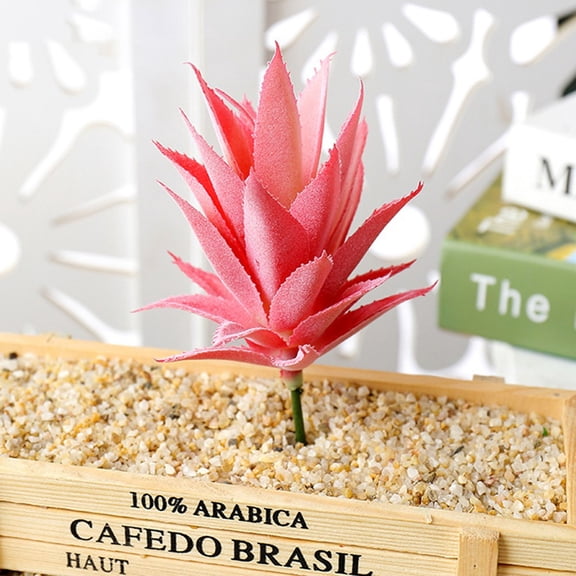 Splihome Diy Artificial Succulent Flocked Plant Fake Lotus Home Garden Decor mm907