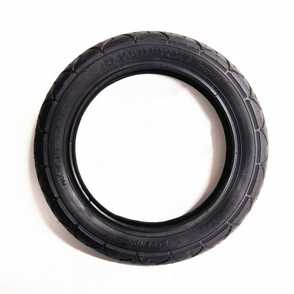 Splihome Functional Stroller Tire Stroller Wheels Rubber 1Pc Black Scooter Stroller Tyre&Inner Tube 12 1/2X2 1/4 12 Inch Baby Carriage,Tyre