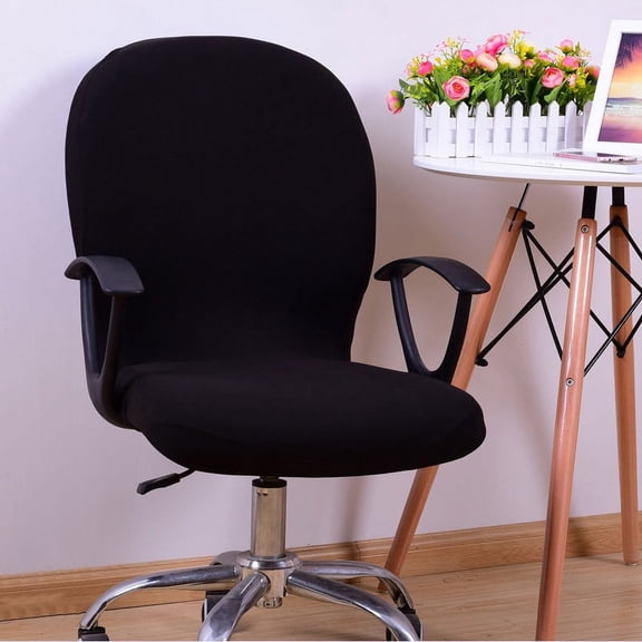 Splihome Office Computer Chair Cover Spandex Stretch Swivel Rotate Seat Antimacassar 2#