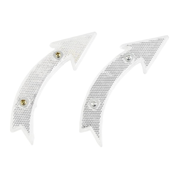 Splihome Remove without Tools Wide Range of Uses Bike Reflectors Bicycle Accessories Green Plastic Red White Approx.15Cm，white