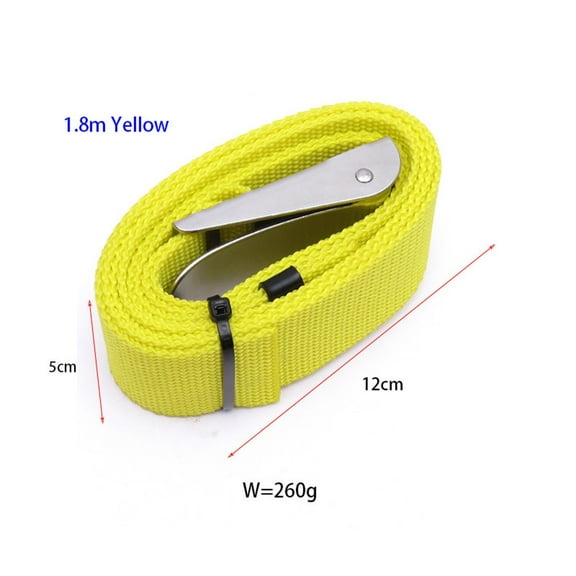 Splihome Scuba Diving Weight Belt Strap Adjustable Backplate Harness Crotch Strap Weight Belt with Tainless Steel Buckle Diving SuppliesB 1.8M