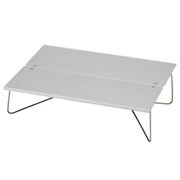 Splihome Table Foldable Table Tables Easy To Carry Foldable Design Light Weight Silver 1Pc Aluminum Alloy Outdoor Camping