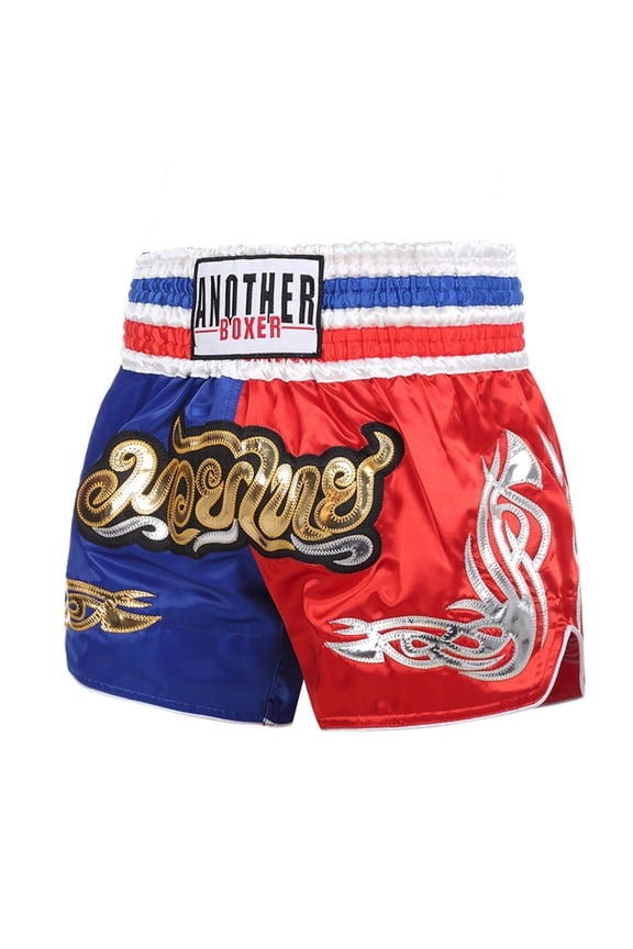 Unisex Boxing Shorts Mma Muay Thai Training Trunks Fitness Shorts for Adults，55 L