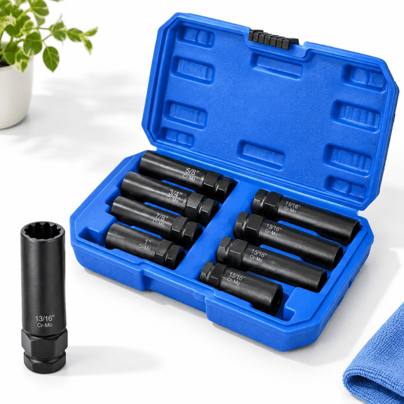 Spline Lug Nut Socket Set - 8 Pieces