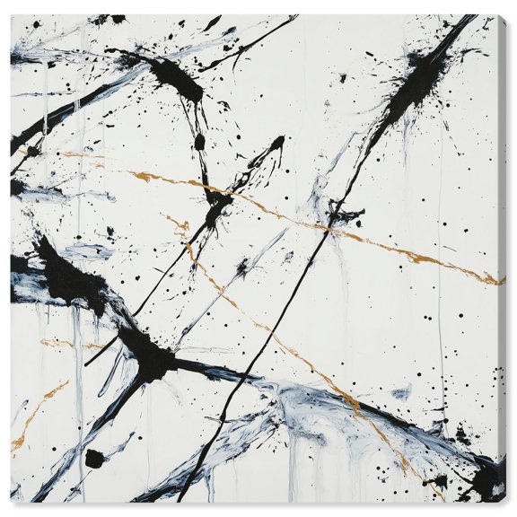 Splintered Impact I Canvas Digital Abstract Art by Art Remedy, Gallery Wrapped, 12 x 12