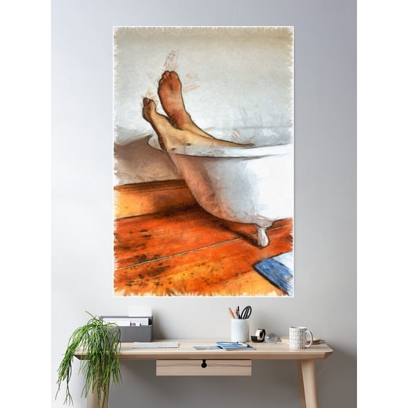Splish Splash I Was Taking A Bath Poster Wall Art, Modern Wall Decor For Living Room Bedroom, 8x12 UNFRAMED