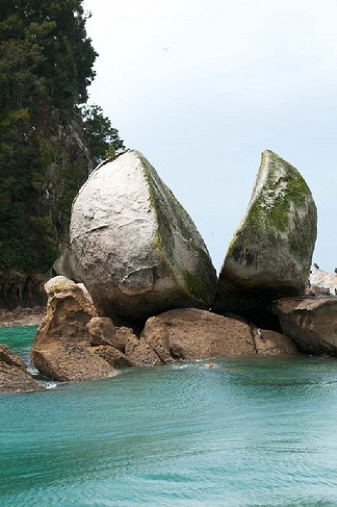 Split Apple Rock South Island New Zealand Canvas Art - Lee Foster DanitaDelimont (15 x 22)