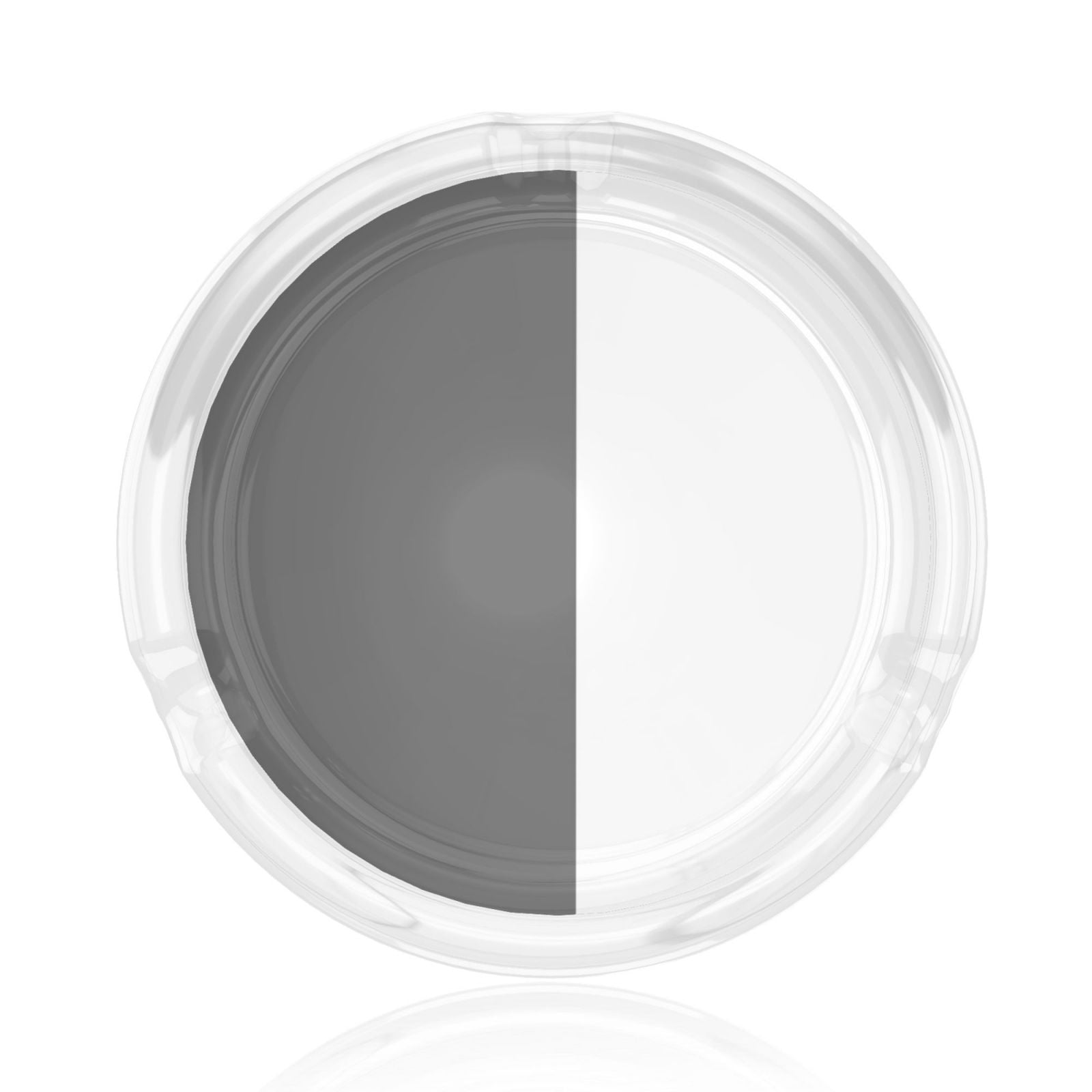 Split Black And White Round Glass Ashtray 3d Printing For Indoor And